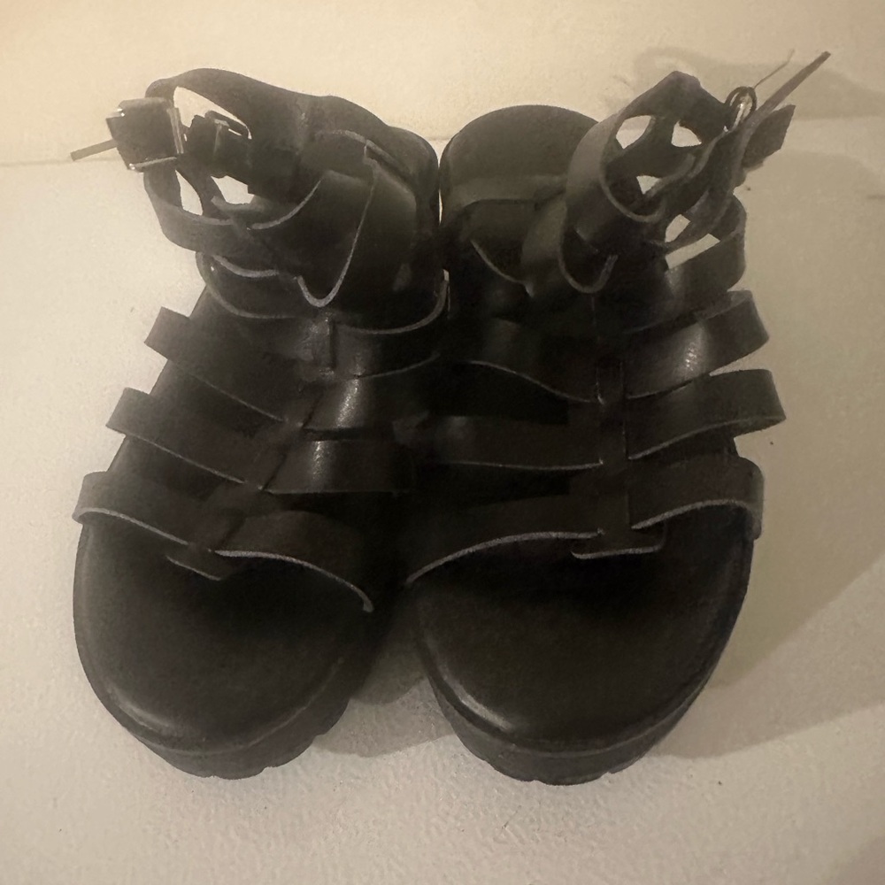Black Strappy Women's Sandals